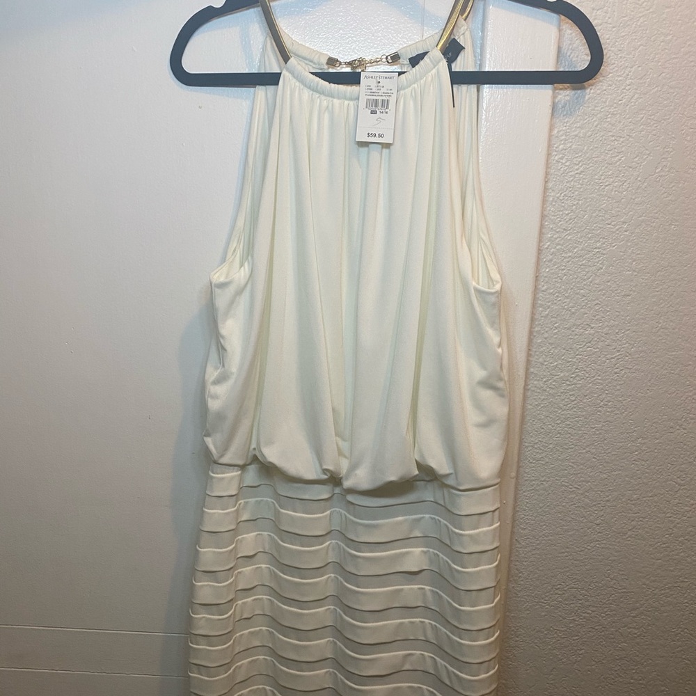 Plus size white dress